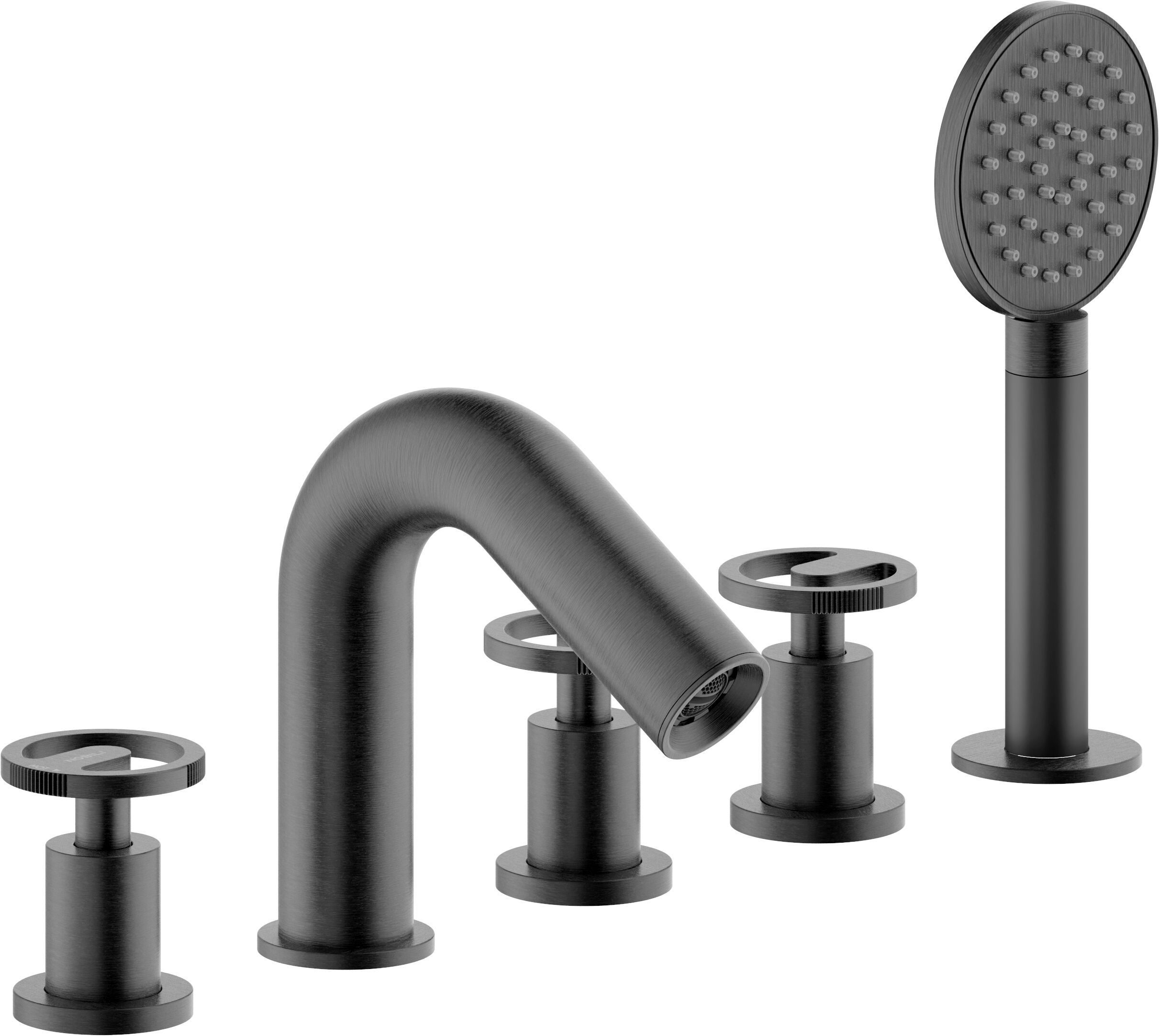 Смеситель для ванны с 5 отверстиями и ручным душем Nobili Солнце ARCH-00004504 - Вид №3