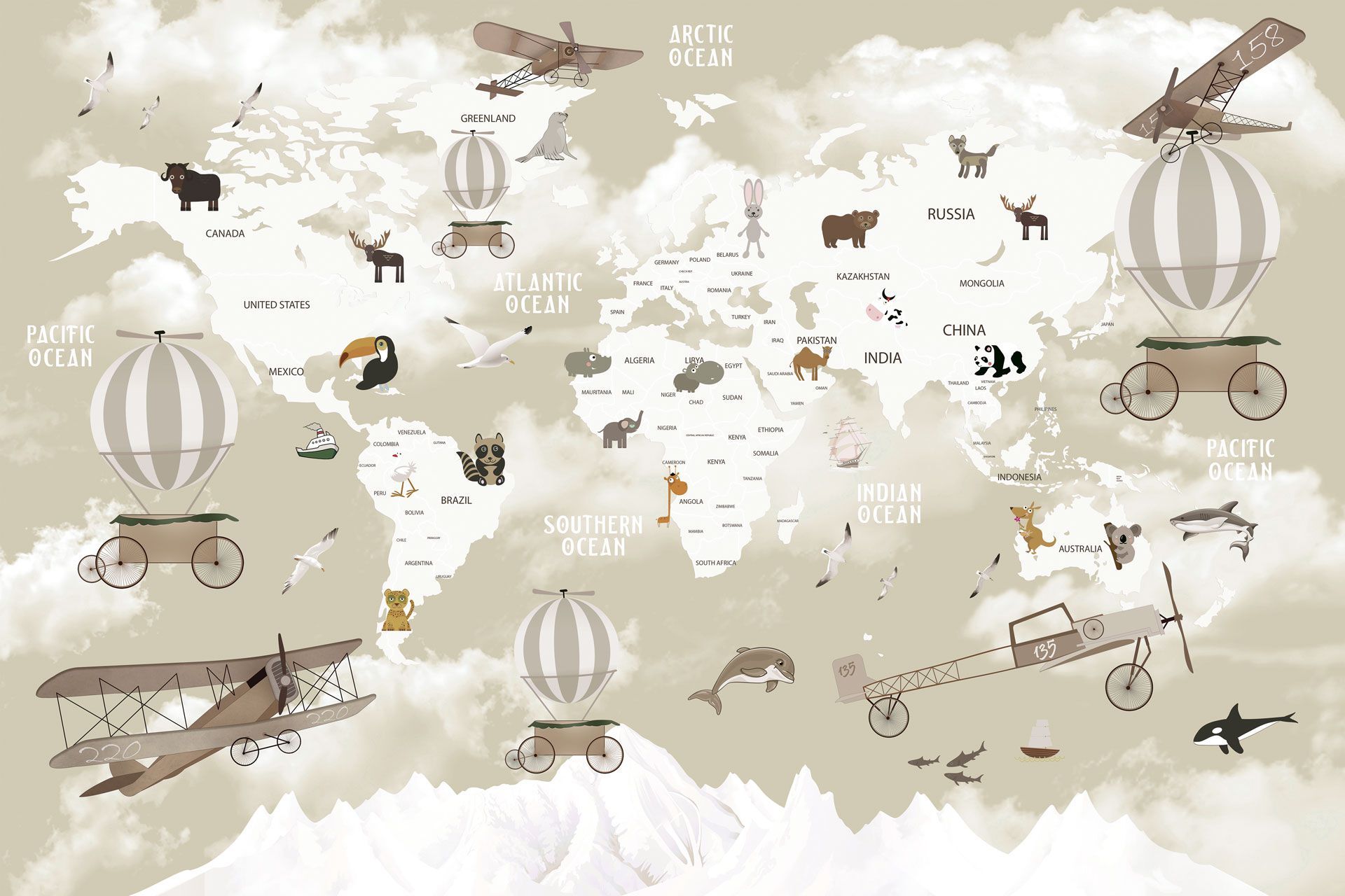 Панорамные обои для детей Rimura 2025 ARCH-00085163 - Вид №3