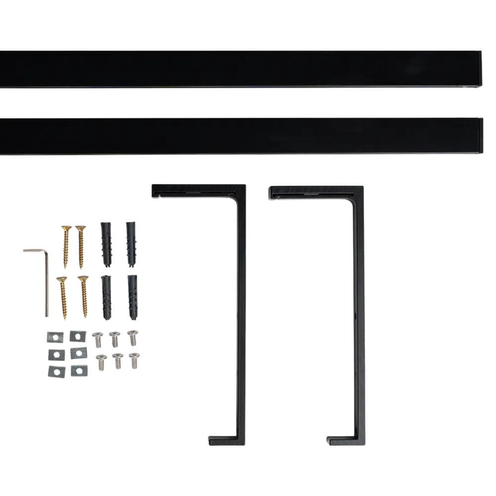 Двухрядный настенный карниз ORBIS Mini 200 см в элегантном черном цвете 89430879 STLM-1575165 - Вид №1