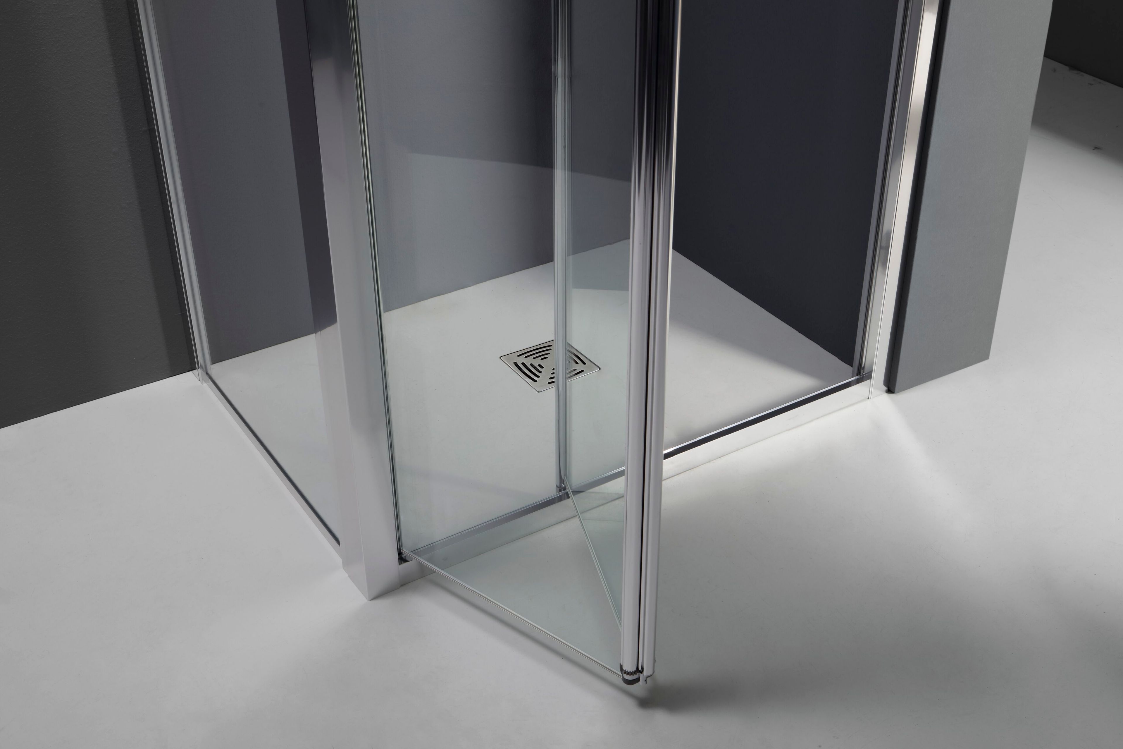 Алюминиевая и стеклянная угловая душевая кабина с раздвижной дверью TAMANACO FPS30 ARCH-00098019 - Вид №2