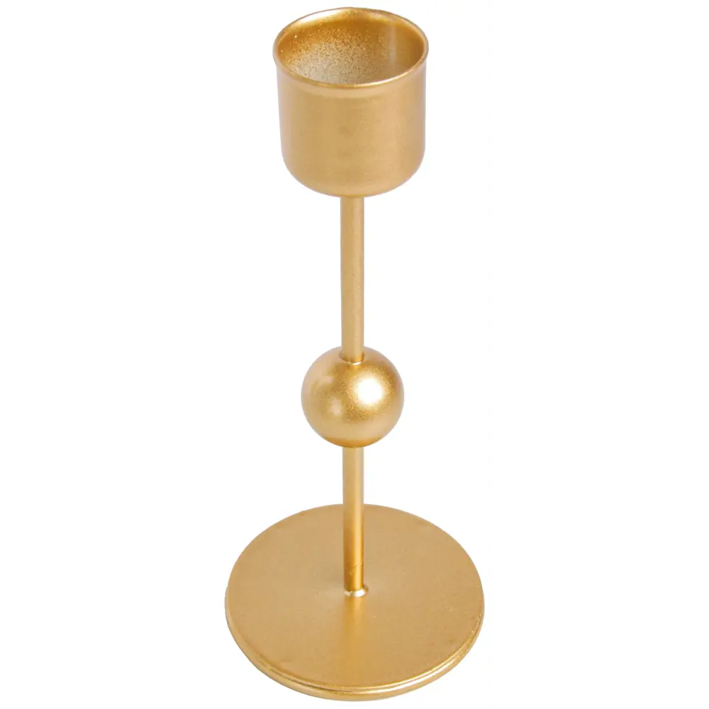 Подсвечник Comfort металл 15.5 см цвет золотой Santreyd STLM-2138033
