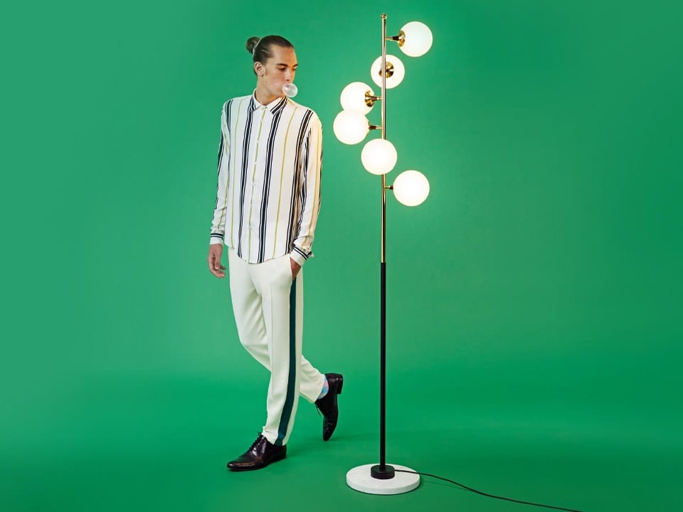 Торшер из стекла и металла Stilnovo Галактика ARCH-00045381 - Вид №3