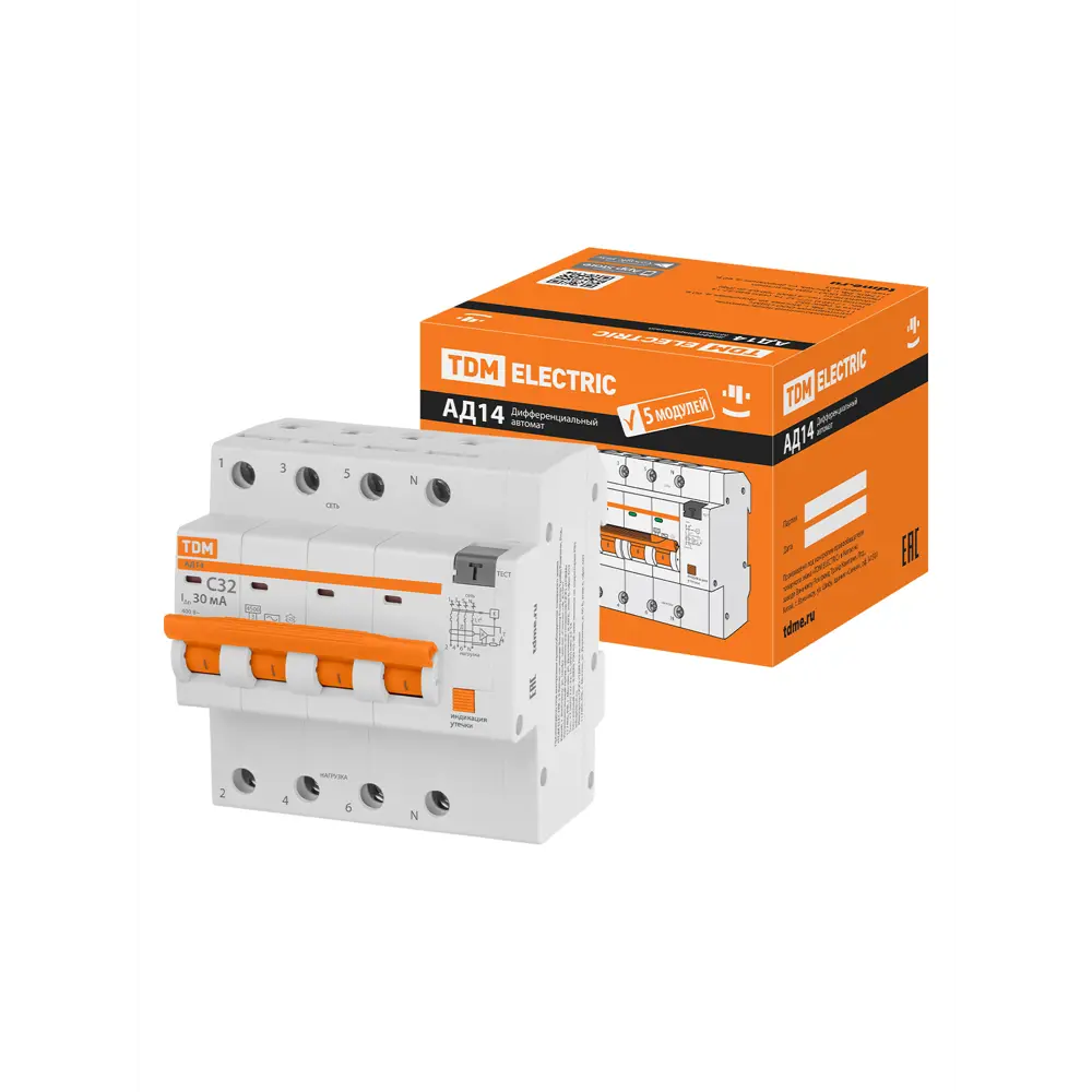 Дифференциальный автомат TDM Electric АД-14 для комплексной защиты электросети 89347135 STLM-1117577 - Вид №5