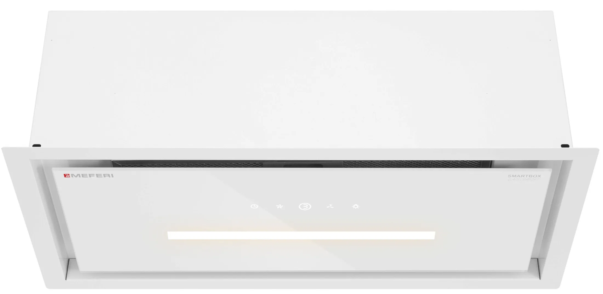 9270625 Вытяжка полновстраиваемая Meferi SMARTBOX60WH GLASS COMFORT белый/белый STDN-0096369