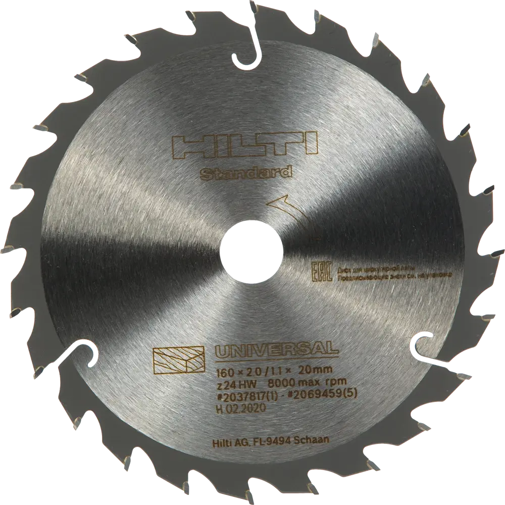Диск пильный по дереву Hilti 24Т 160x20x2 мм STLM-2125854