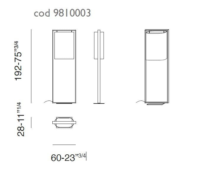 Металлический торшер Vibieffe 9810 NEXT LAMPADA ARCH-00003087 - Вид №4