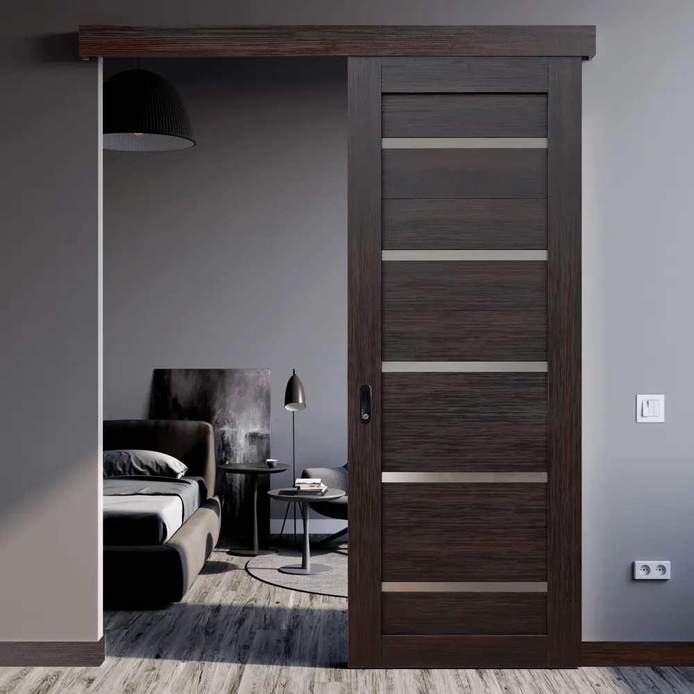 Комплект двери Artens Дукато глухая 60x200 см Hardflex цвет акация с добором 150 мм 89428652 STLM-2145574  - Вид №3