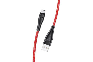 18074473 Дата-Кабель SJ396 USB - micro USB (2 м) нейлоновая оплетка, красный (SJ396USB02) УТ000021061 USAMS