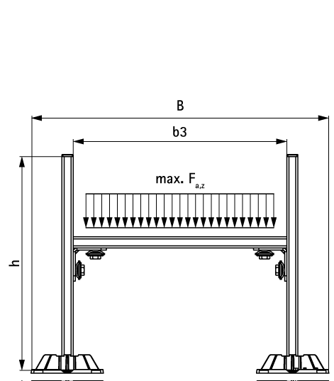67685534 BIS Yeti® 130 Cable Tray Set (BUP1000) for installation of cable runs on roofs walraven  - Вид №1