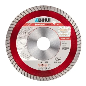 Диск алмазный по керамограниту Bihui B-Turbo DCDT125 сплошной 125x22.23x1.2 мм