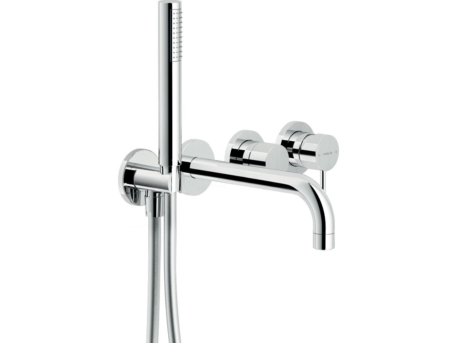 Настенный однорычажный смеситель для ванны с ручным душем Nobili Velis ARCH-00047097