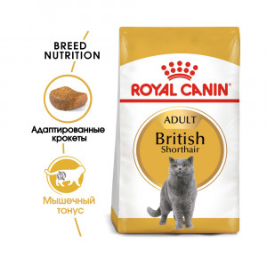 Т00008747 Корм для кошек British Shorthair Adult для породы Британская короткошёрстная сух. 2кг ROYAL CANIN