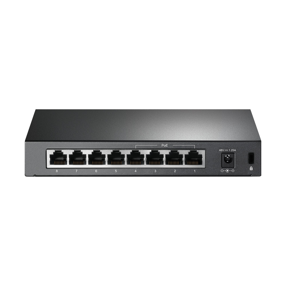 TL-SF1008P 8-port 10/100m poe switch, 8 10/100m rj45 ports including 4 poe ports, steel case TP-Link Santreyd  - Вид №3
