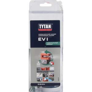 Набор Tytan Professional анкер химический на полиэстеровой основе 165 мл, 1 смеситель, 2 шпильки М8х110, 2 гильзы