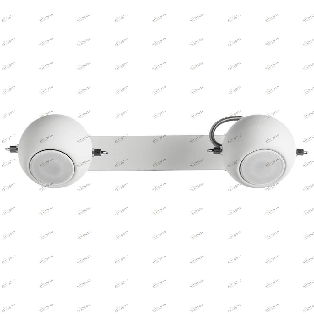 Спот настенный галогеновый на 2 лампы белый Eurosvet White A9128AP-2WH ARTE LAMP 86 WHITE 00-3926290 Белый 
