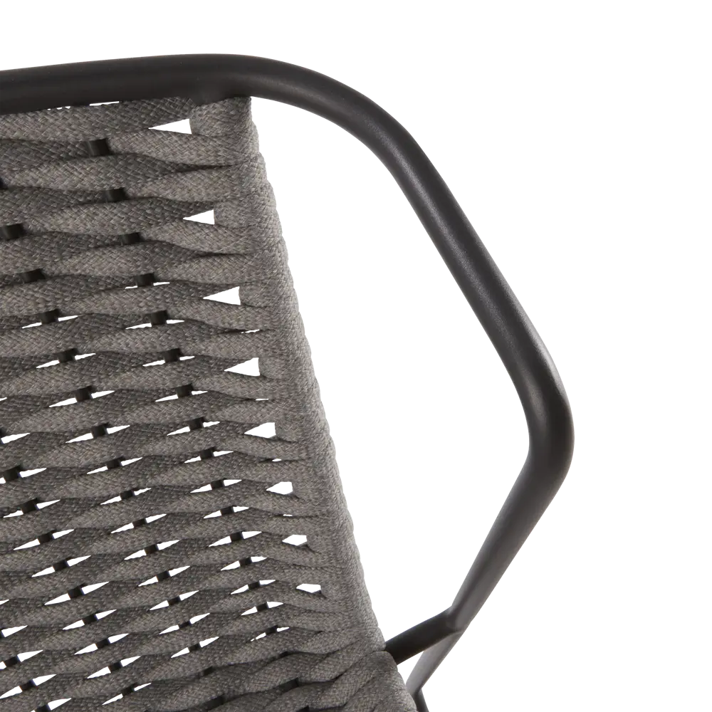 Стул Naterial Livia 63.5x80.5x58 см алюминий/текстиль цвет темно-серый STLM-2009281 - Вид №7