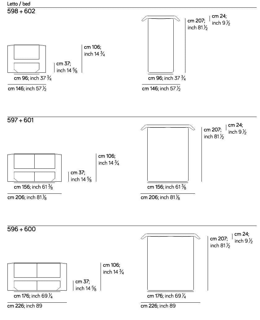 Кожаная двуспальная кровать с мягким изголовьем Amura Panis ARCH-00124958 - Вид №3