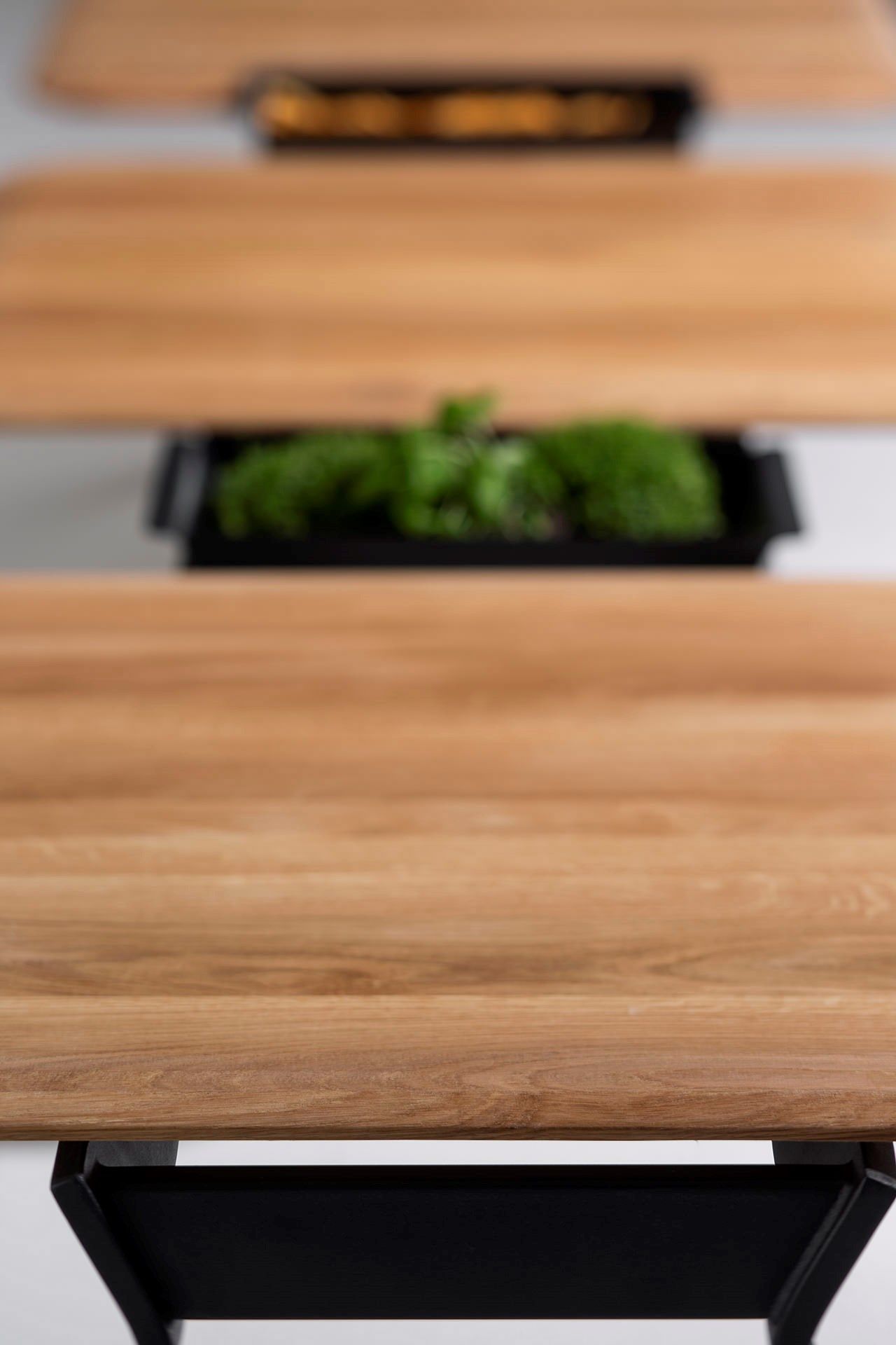 Прямоугольный стол из стали и дерева Nunc крыло ARCH-00006782 - Вид №3