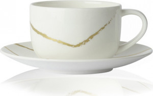 10672289 Royal Crown Derby Набор чашек чайных с блюдцем Royal Crown Derby Эскиз. Белый 350мл, 6шт, фарфор Фарфор