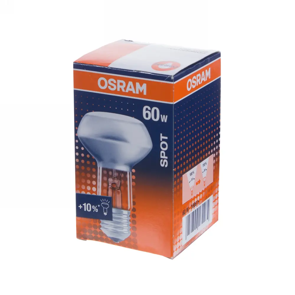 Лампа накаливания Osram спот R63 E27 60 Вт свет тёплый белый STLM-2060761 - Вид №1
