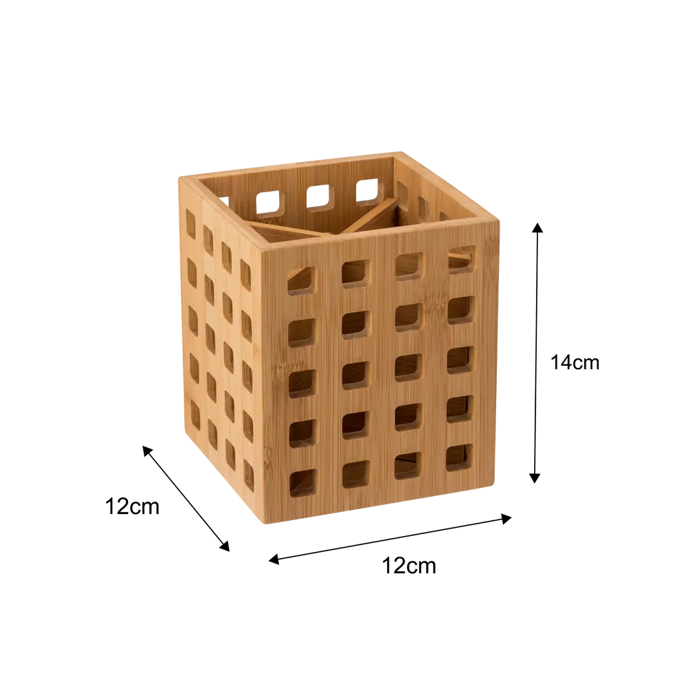 Подставка для приборов 12x12x14 см приборов бамбук цвет бежевый 82499278 STLM-2127509 Santreyd  - Вид №1