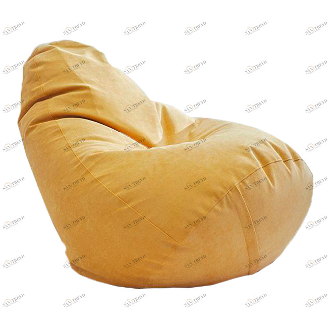 Кресло-мешок "Дели" желтое Velvet Lux 30 МАСТЕРСКАЯ КРЕСЛО  335285 Желтый Santreyd 