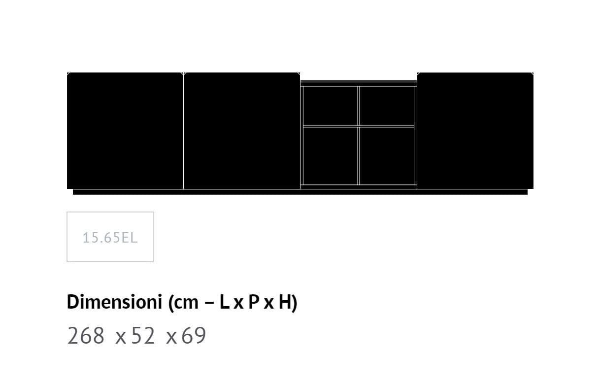 Деревянный шкаф с распашными дверями Bontempi Casa PICA ARCH-00064956 - Вид №17