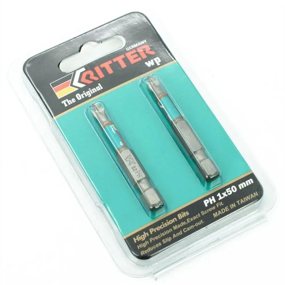 Бита магнитная Ritter WP PS20113021 PH1x50 мм, 2 шт STLM-2076981 - Вид №2