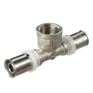 Пресс-тройник переходник внутренняя резьба 16 мм х 1/2" х 16 мм