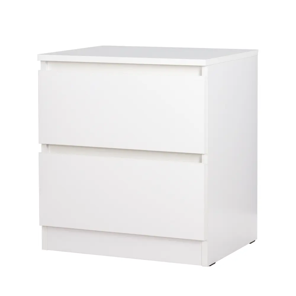 Тумба прикроватная 2 ящика 49x53.8x38.2 см ЛДСП цвет белый Santreyd STLM-2073632 - Вид №3