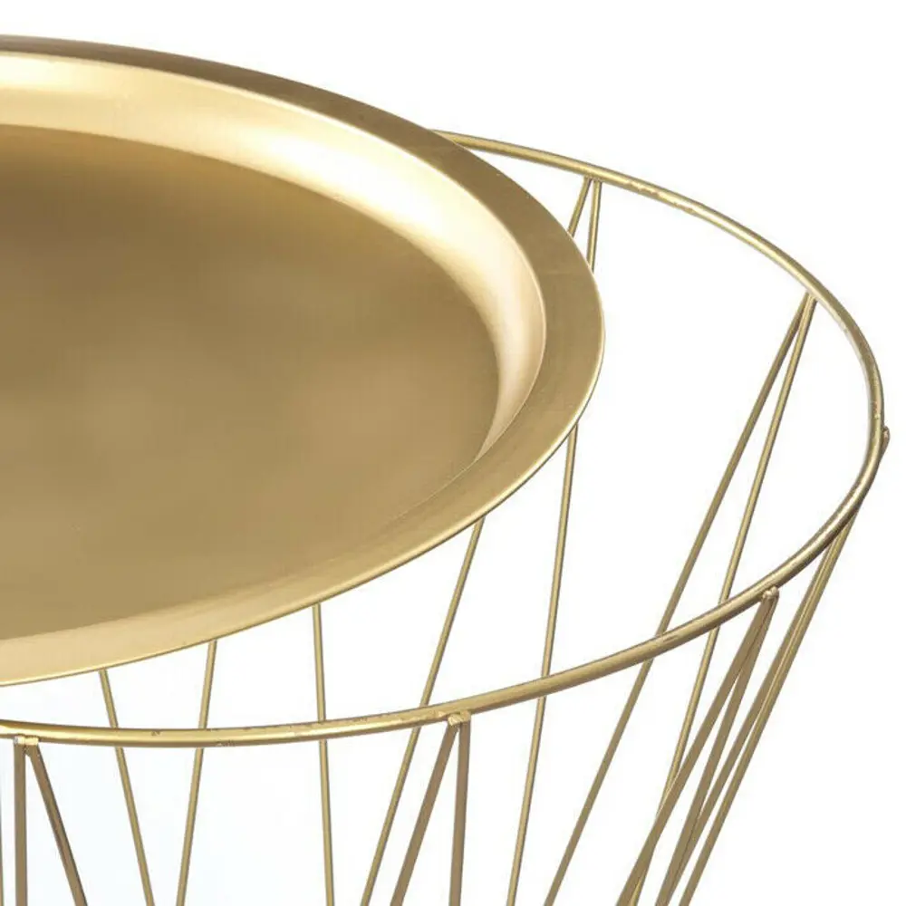 Стол кофейный Mileo цвет золотой Atmosphera STLM-2007806 - Вид №3