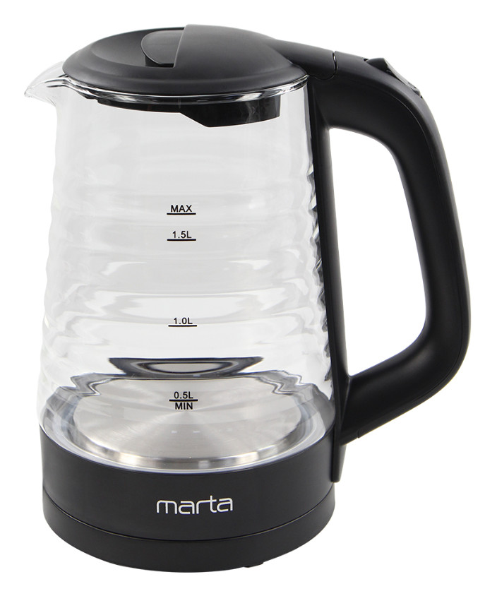 9058586 Электрочайник MARTA MT-4585 черный STDN-0032213 - Вид №1