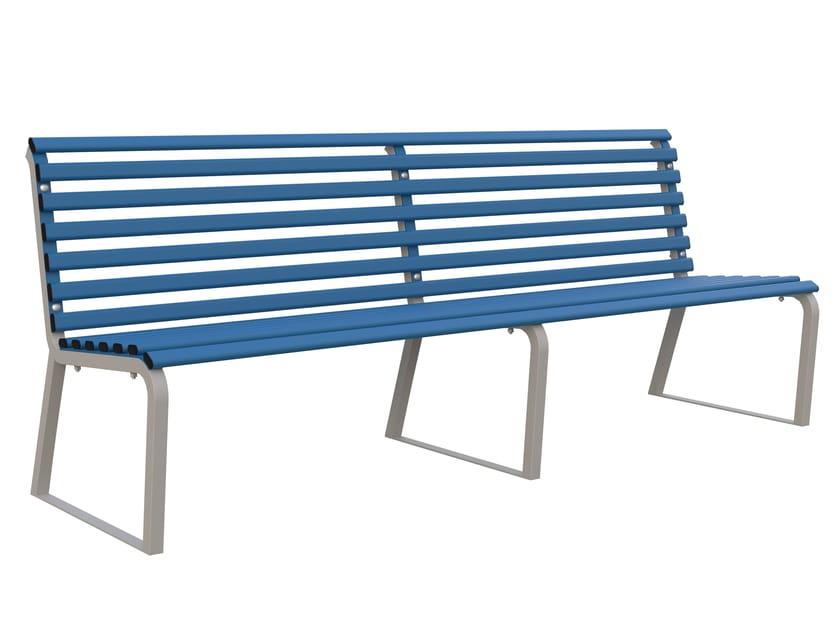 Стальная скамья со спинкой Lazzari город ARCH-00058231