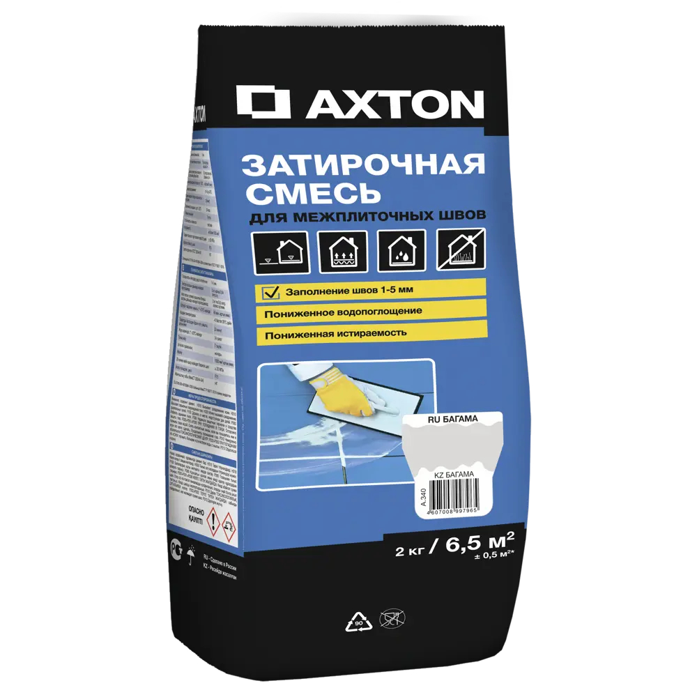 Затирка цементная Axton А.340 цвет багамы 2 кг Без серии STLM-2126752 - Вид №1