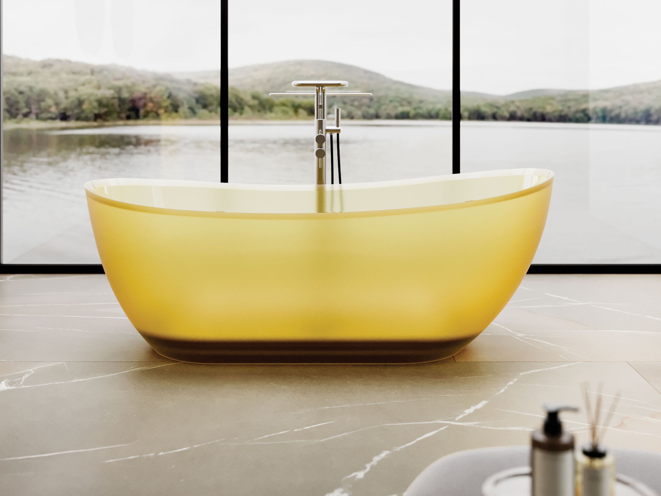 Ванна в центре комнаты из Хромалита DISENIA Habe ARCH-00097667