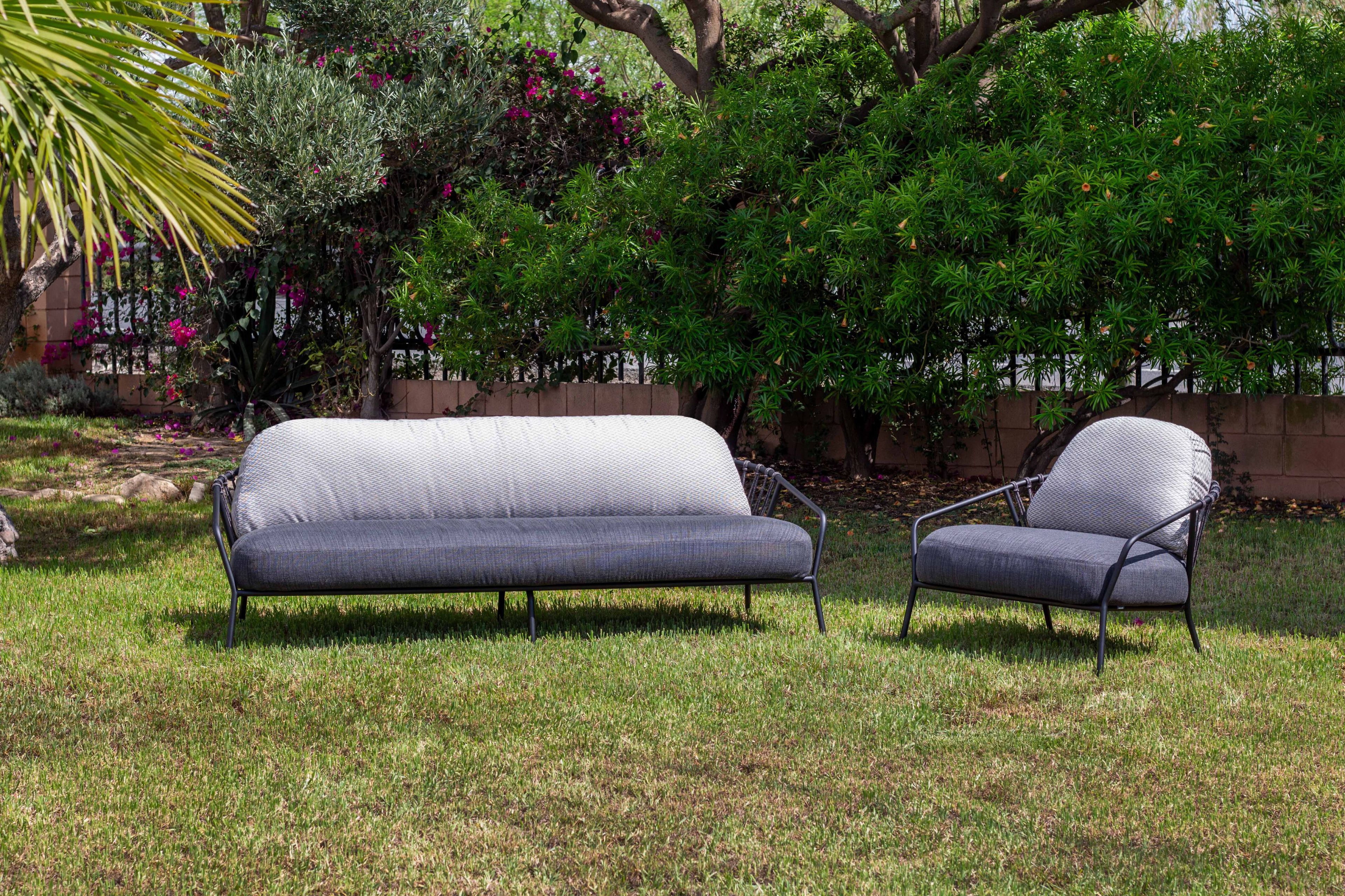 2-местный садовый диван из нержавеющей стали MUSOLA Baga ARCH-00103270 - Вид №1