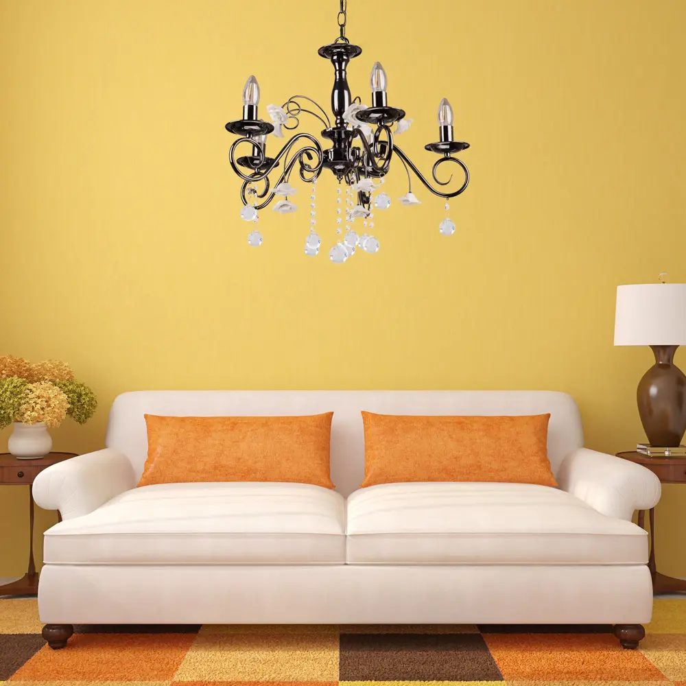 Люстра Ales 5xE14x60 Вт, металл, цвет чёрный LUMIN ARTE STLM-2192285 - Вид №2