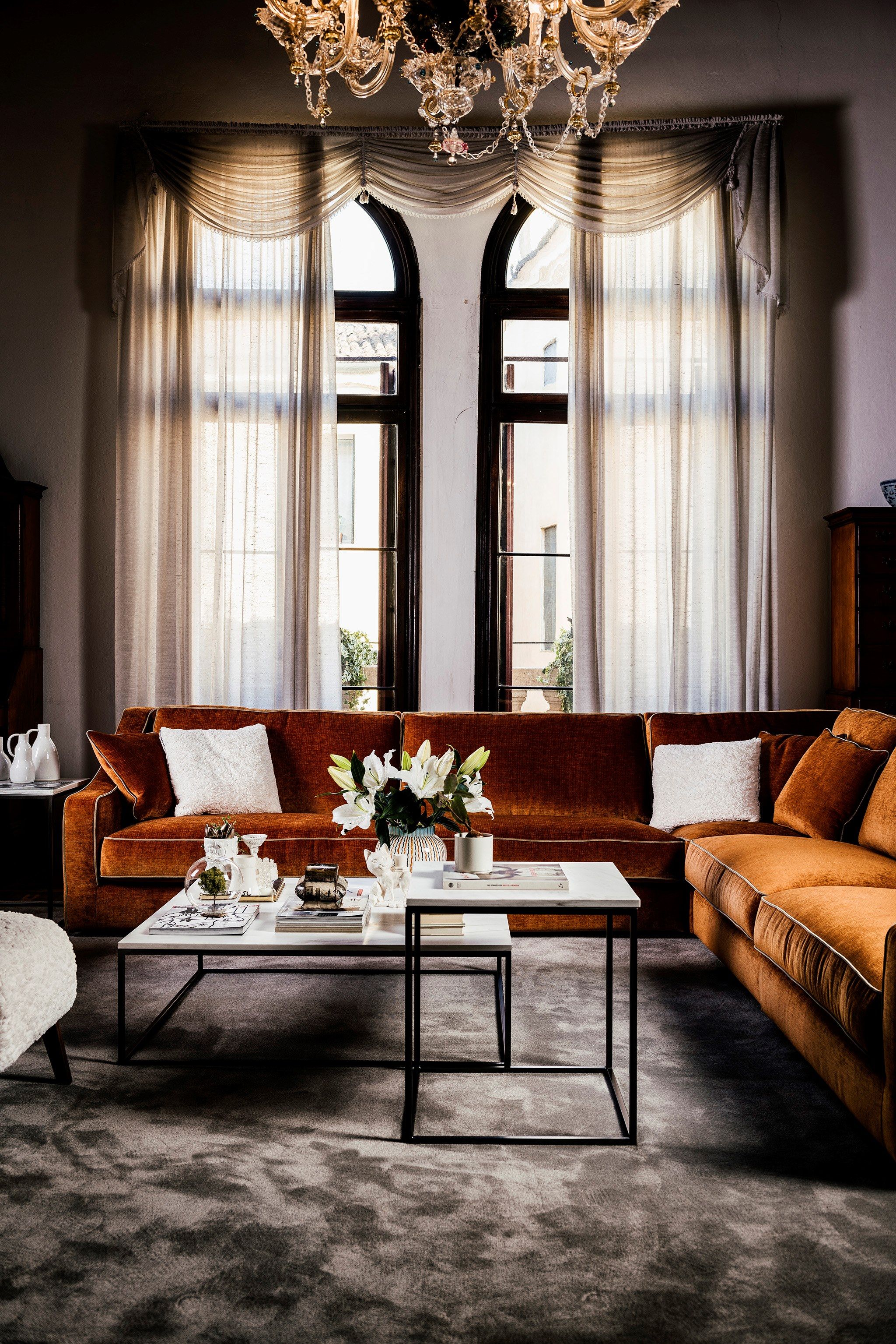 Угловой диван из ткани BLACK TIE MARTIN ARCH-00024729 - Вид №1