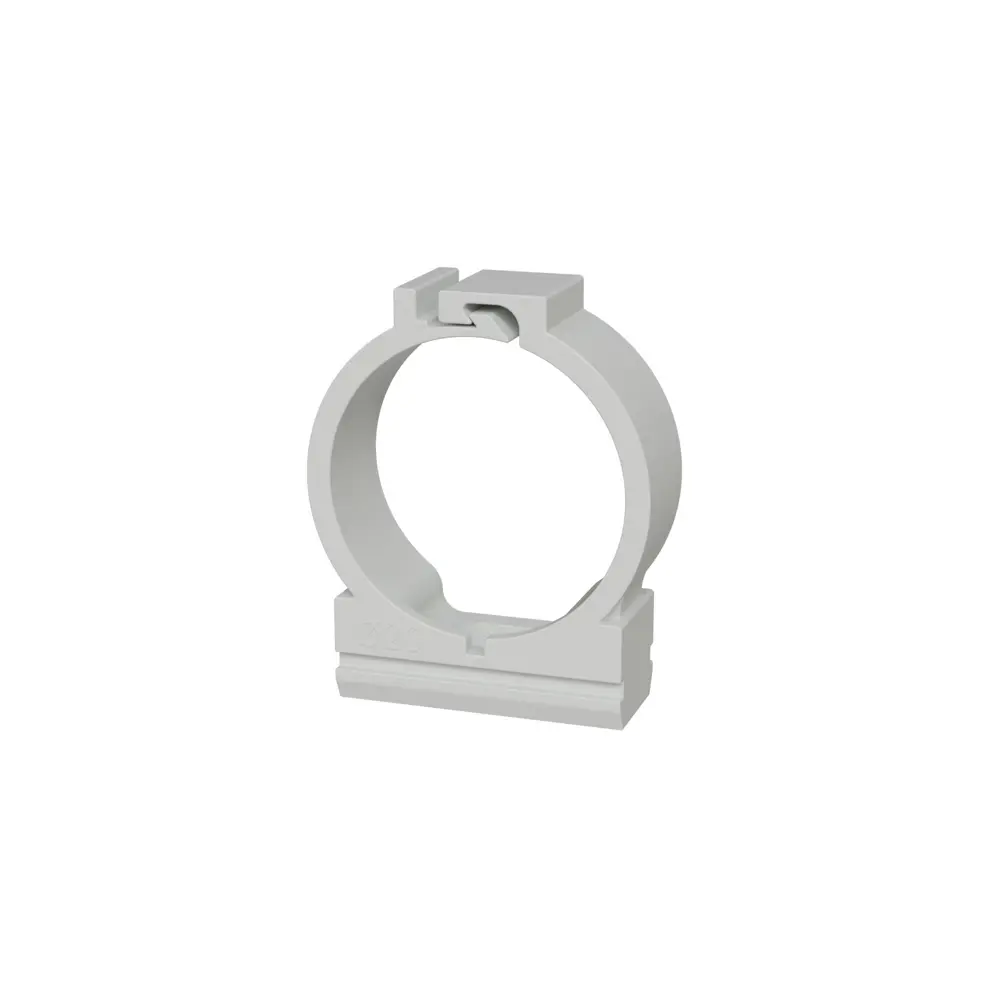 Держатель для труб LEXMAN с защелкой 20 мм серый (10 шт) 88460843 STLM-1104132