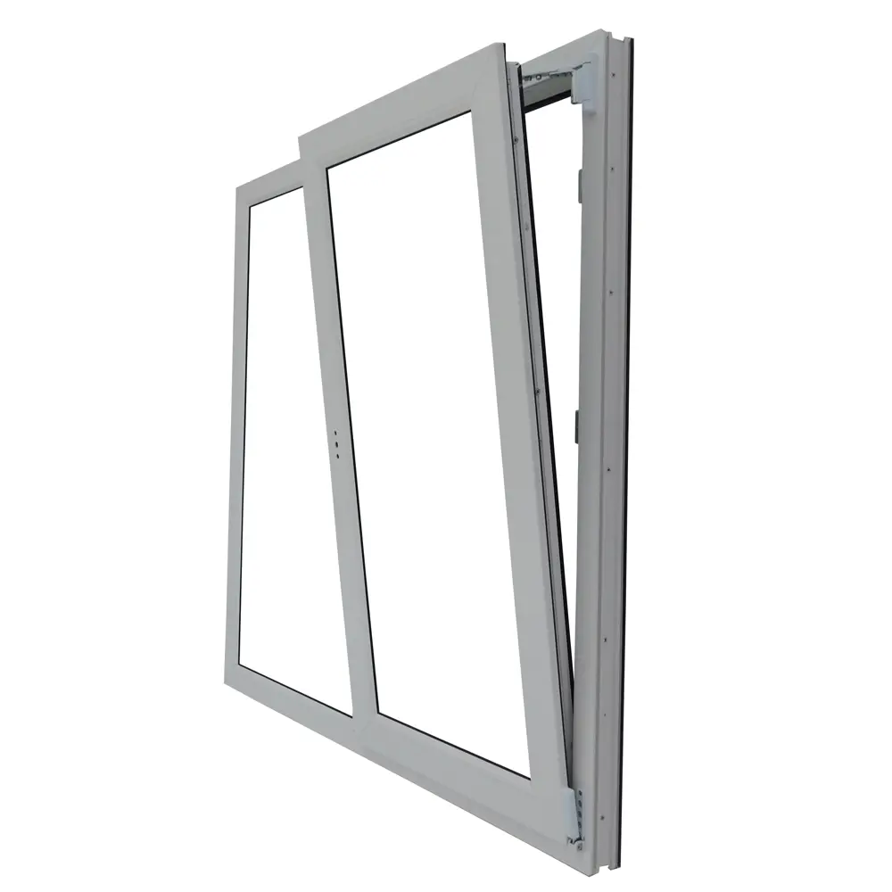 Окно пластиковое ПВХ VEKA двустворчатое 1200x1200 мм (ВхШ) двухкамерный стеклопакет белый/темный дуб STLM-2036824 - Вид №8