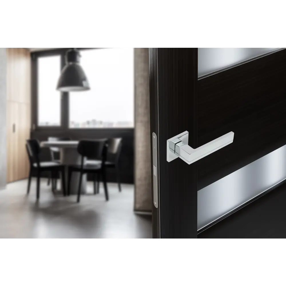 Дверные ручки EDSON EDS-170H-Q2 на розетке, хром 85168447 STLM-0059332 - Вид №10