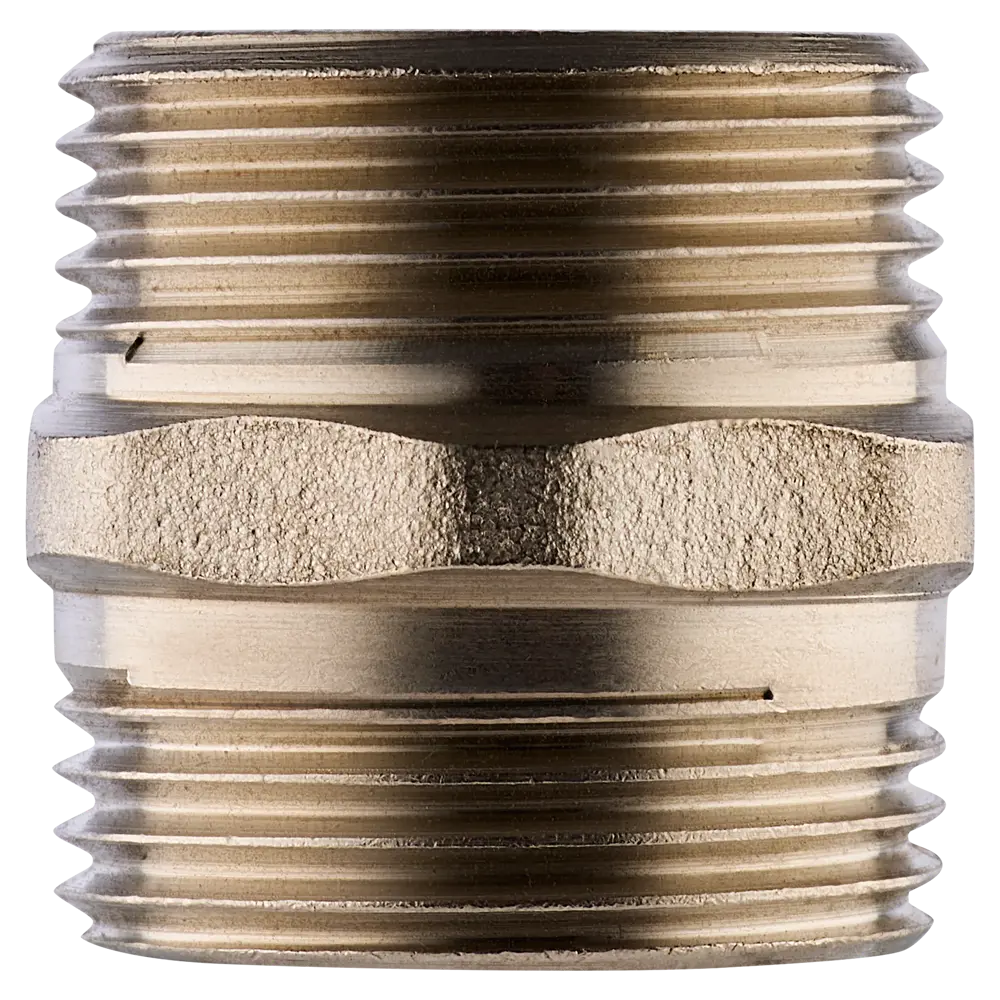 Ниппель MONLID 3/4" НР мм никелированная латунь STLM-2203452 - Вид №2