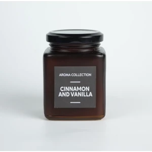 Свеча в банке Evis ванильный аромат Cinnamon Vanilla 8.5 см цвет коричневый