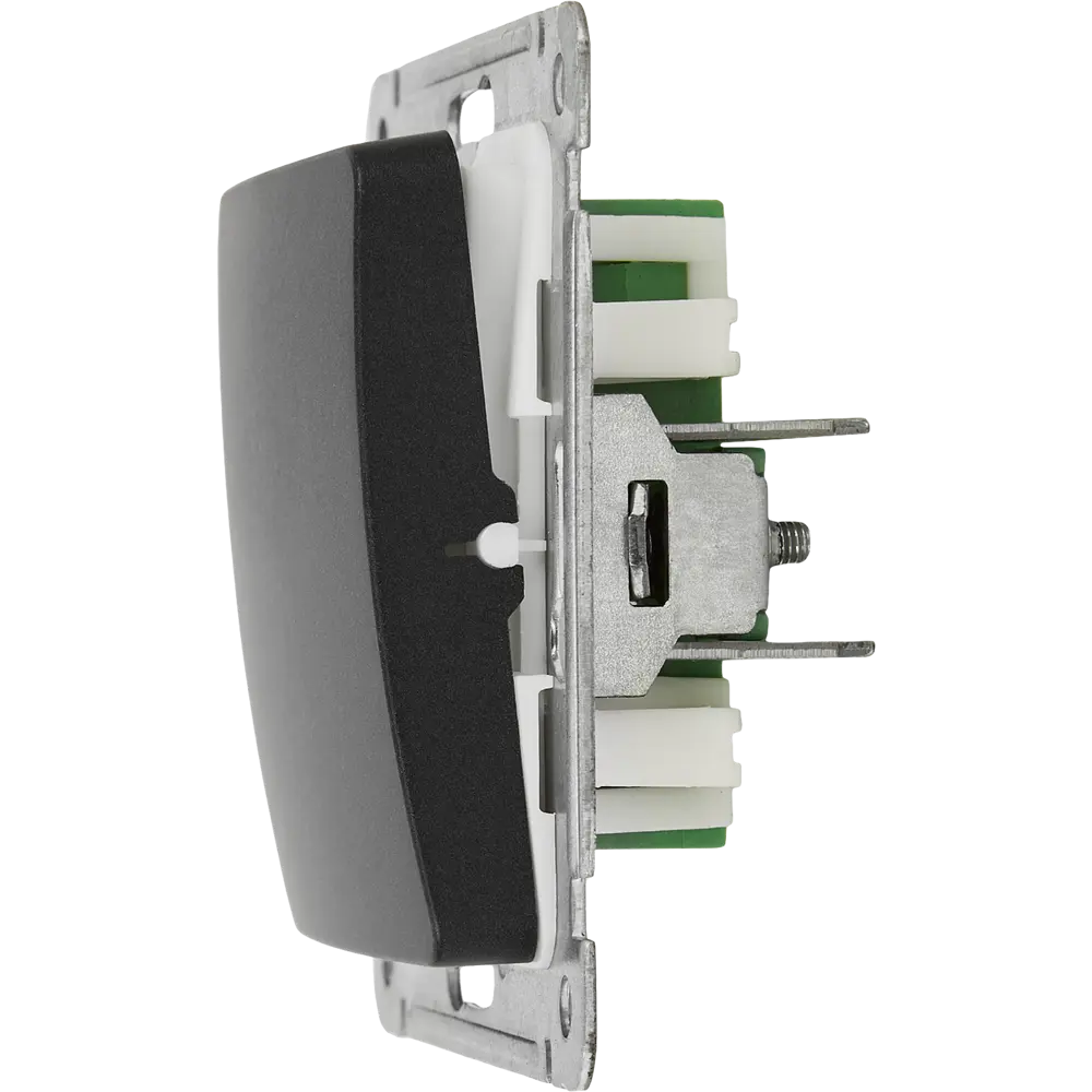 Переключатель встраиваемый Hegel Мастер 1 клавиша цвет черный STLM-2167565 - Вид №4