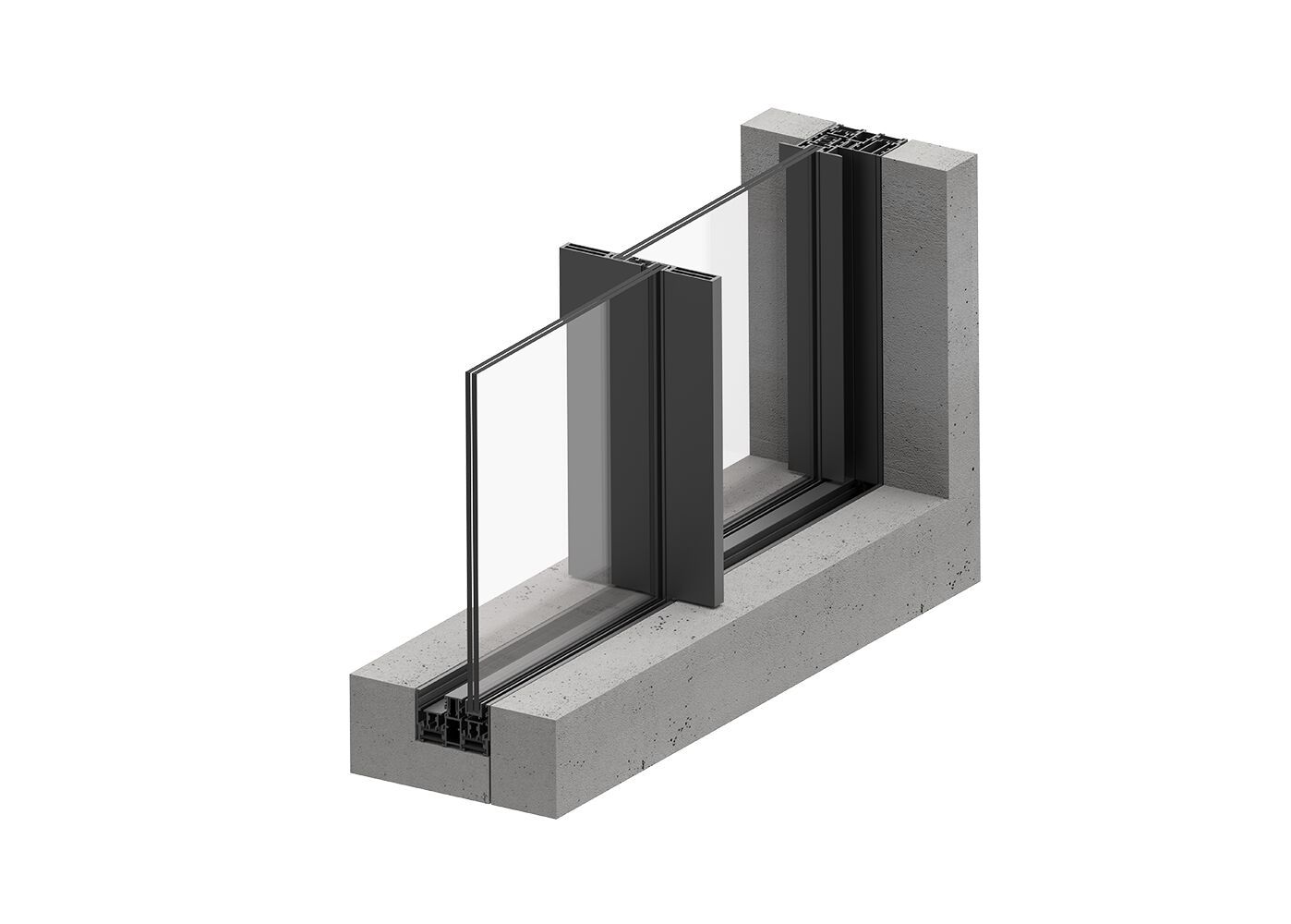 Алюминиевое раздвижное окно panoramah! AH!UM ARCH-00057597 - Вид №1