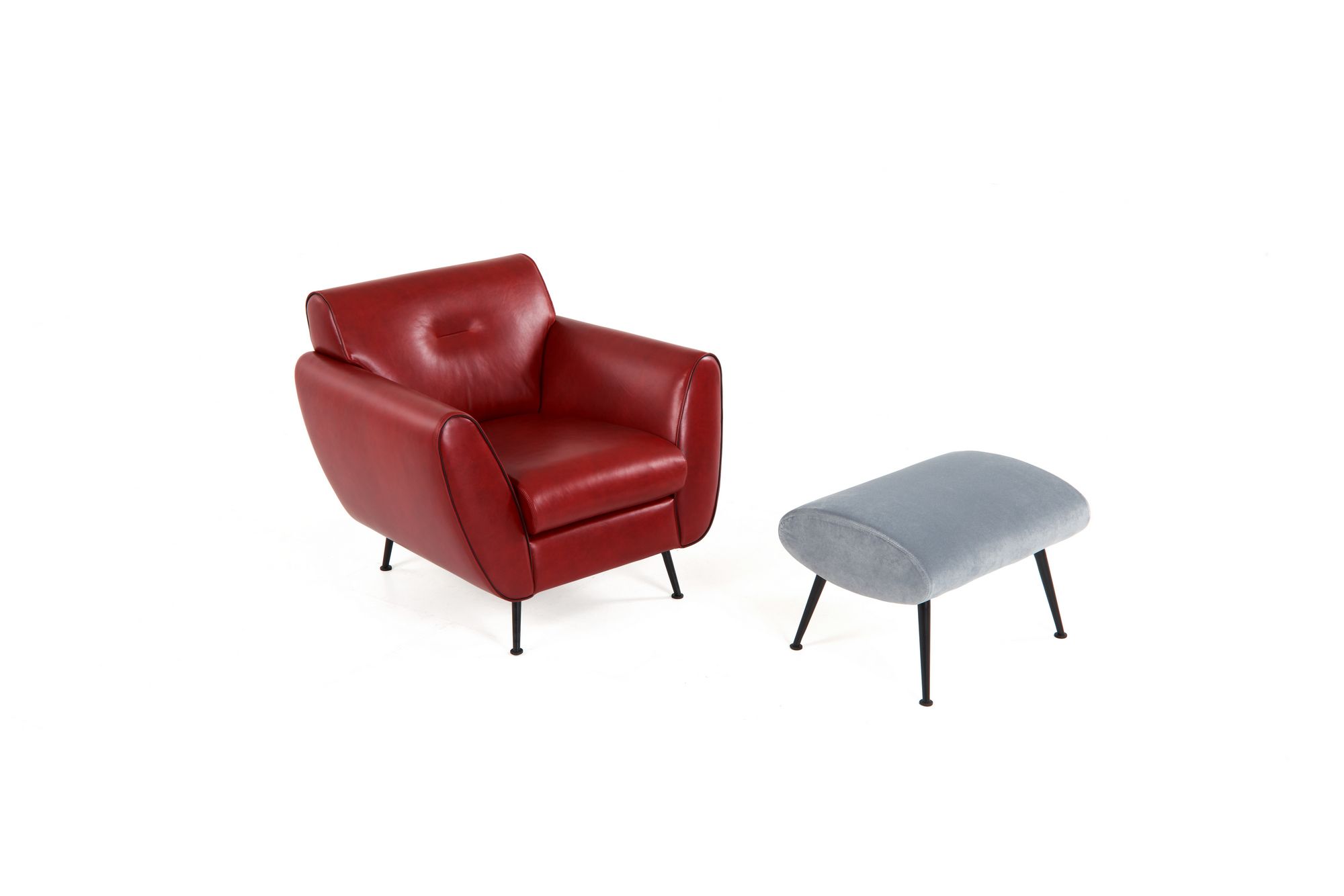 Прямоугольный бархатный пуф ESTEL GROUP Оливковый ARCH-00077474 - Вид №1