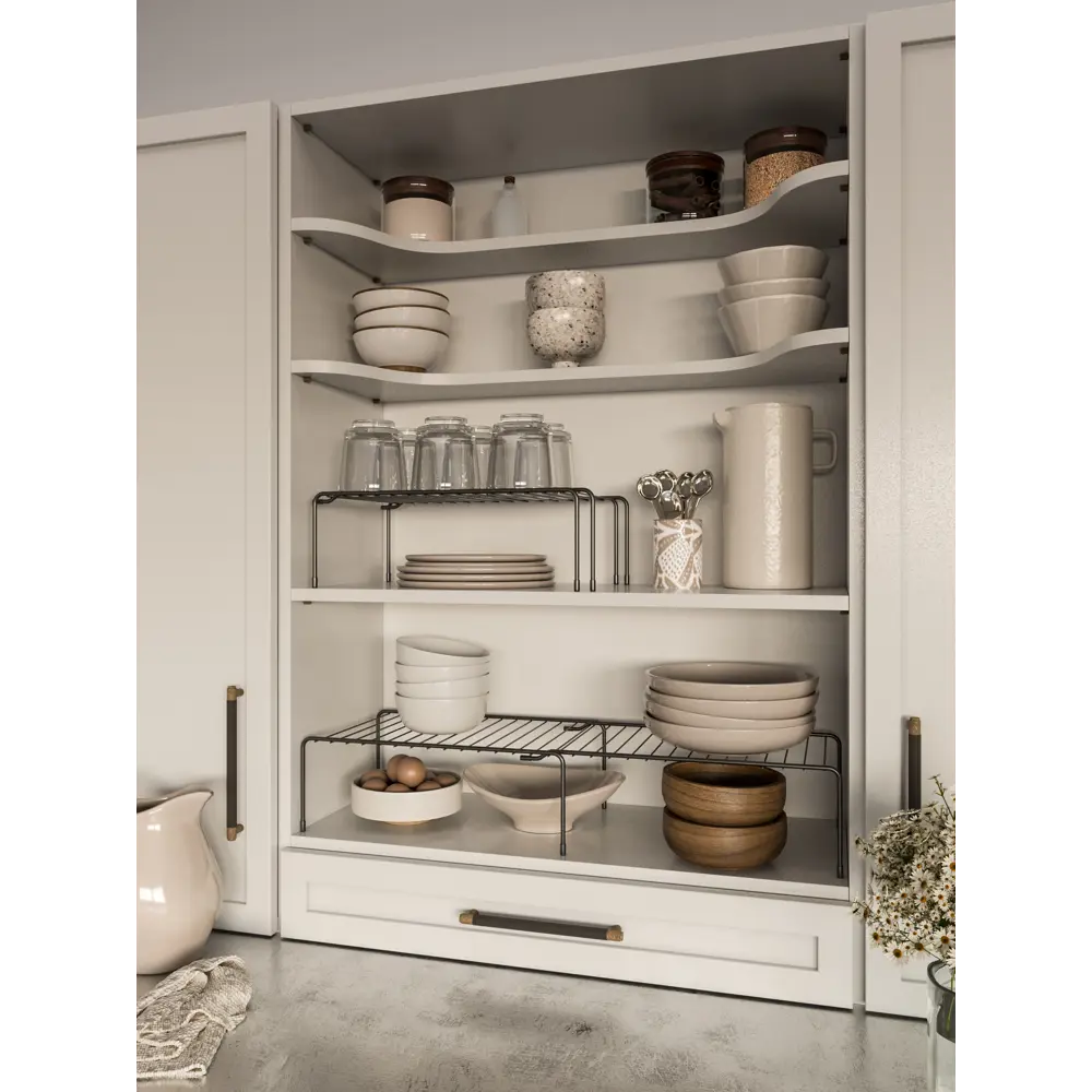 Полка для шкафа 75x25 см KONSENSA сталь цвет черный STLM-2115747 - Вид №5