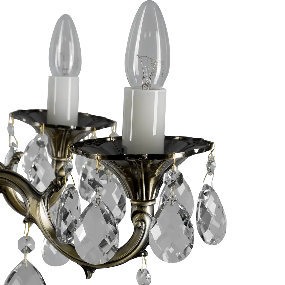 Люстра Люкс HD73023-5 5xE14x60 Вт, металл/хрусталь, цвет бронза WINK STLM-2192167 - Вид №4