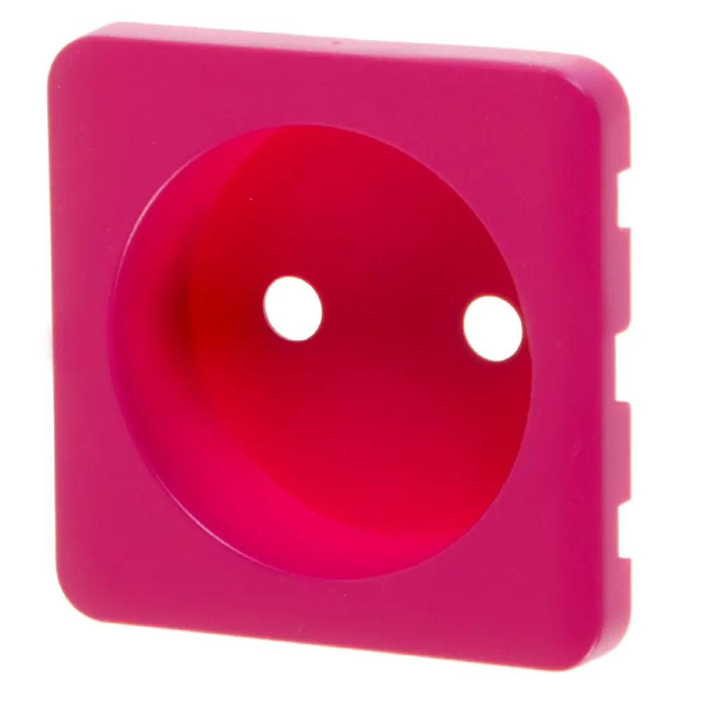 Накладка для розетки без заземления Lexman Cosy, цвет фуксия STLM-2191864 - Вид №1