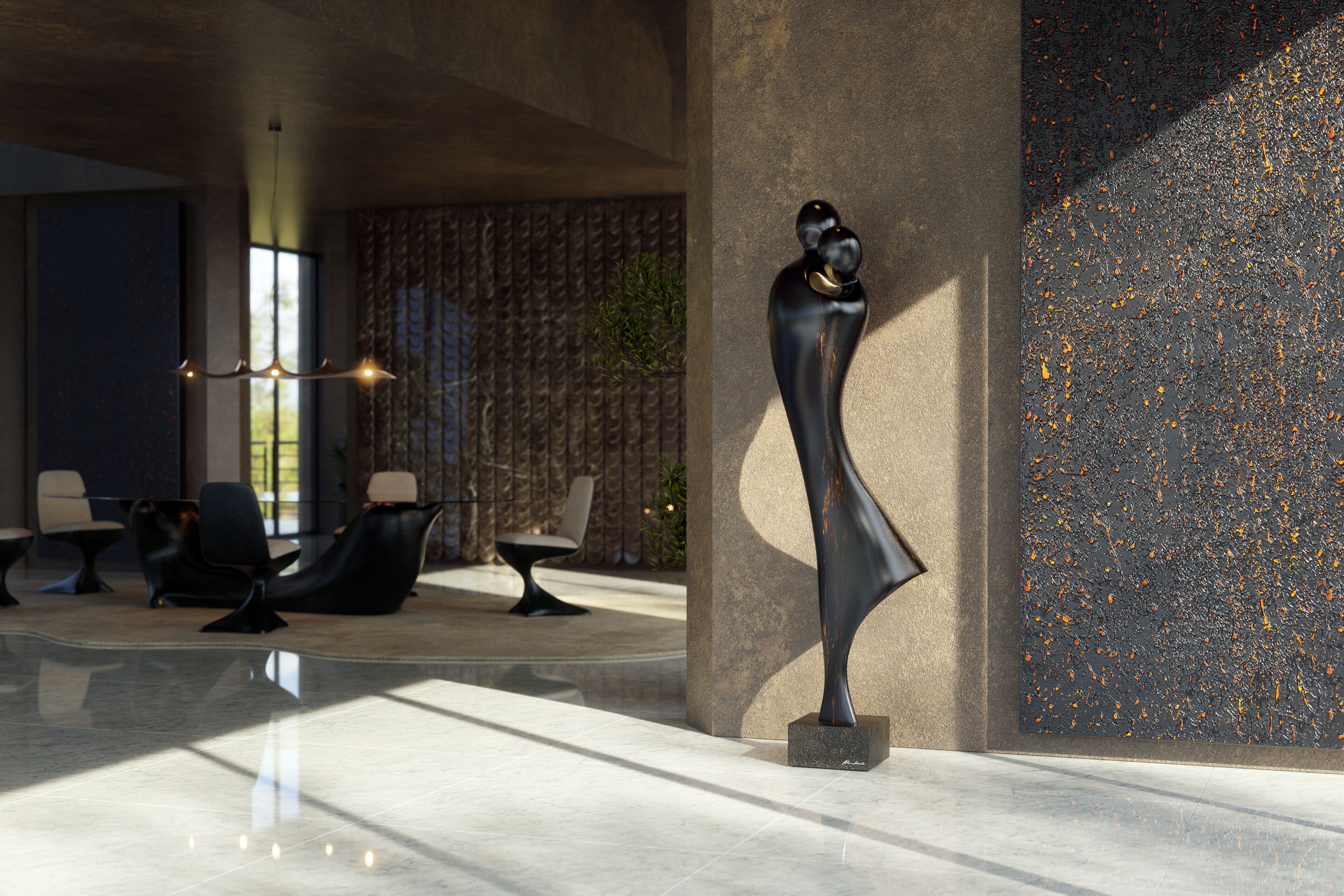 Скульптура из стекловолокна KARPA ABRAÇO K8005 ARCH-00149534 - Вид №1